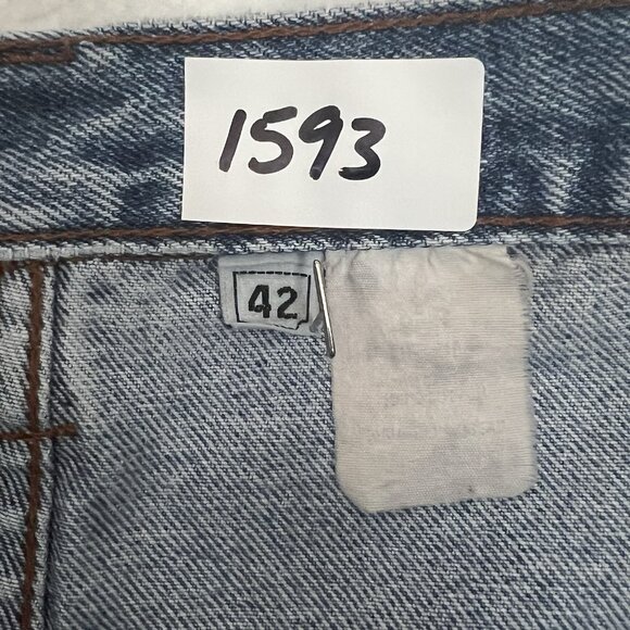 Vtg 90's Tommy Hilfiger DESTROYED GRUNGE CARPENTER PAINTER BAGGY Shorts Men 42 - Picture 14 of 15